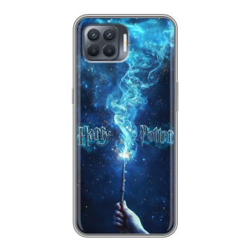Силиконовый чехол на OPPO Reno4 Lite с принтом Harry Potter Гарри Поттер