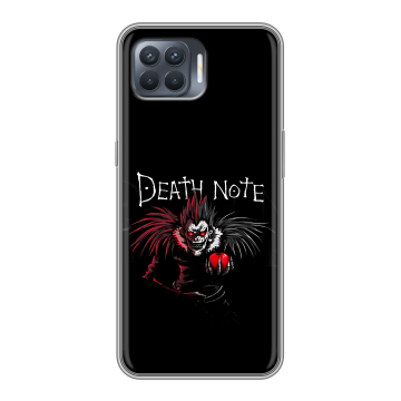 Силиконовый чехол на OPPO Reno4 Lite с принтом Death note Тетрадь смерти