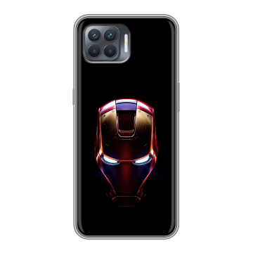 Силиконовый чехол на OPPO Reno4 Lite с принтом IronMan Железный человек