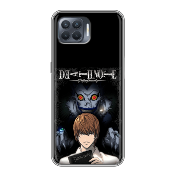 Силиконовый чехол на OPPO Reno4 Lite с принтом Death note Тетрадь смерти Силиконовый чехол на OPPO Reno4 Lite с принтом Death note Тетрадь смерти