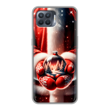 Силиконовый чехол на OPPO Reno4 Lite с принтом Новый год Силиконовый чехол на OPPO Reno4 Lite с принтом Новый год