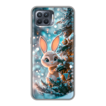 Силиконовый чехол на OPPO Reno4 Lite с принтом Новый год Силиконовый чехол на OPPO Reno4 Lite с принтом Новый год