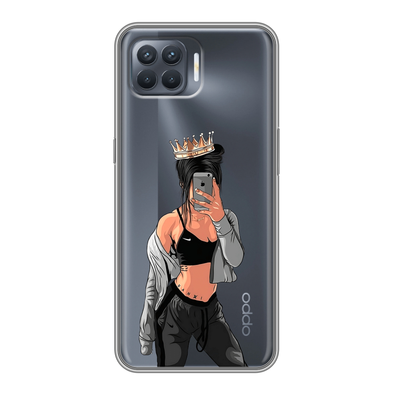 Силиконовый чехол на OPPO Reno4 Lite с принтом Женские принты Силиконовый чехол на OPPO Reno4 Lite с принтом Женские принты