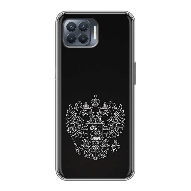 Силиконовый чехол на OPPO Reno4 Lite с принтом Герб России Силиконовый чехол на OPPO Reno4 Lite с принтом Герб России