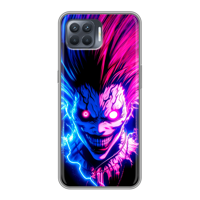 Силиконовый противоударный чехол на OPPO Reno4 Lite с принтом Death note Тетрадь смерти Силиконовый противоударный чехол на OPPO Reno4 Lite с принтом Death note Тетрадь смерти