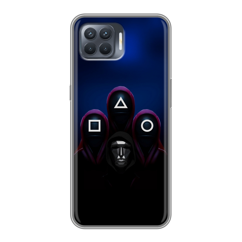 Пластиковый чехол на OPPO Reno4 Lite с принтом Игра Кальмара Пластиковый чехол на OPPO Reno4 Lite с принтом Игра Кальмара