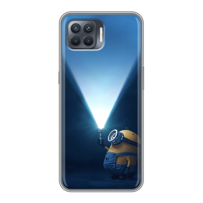 Пластиковый чехол на OPPO Reno4 Lite с принтом Миньоны Пластиковый чехол на OPPO Reno4 Lite с принтом Миньоны