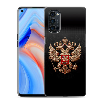 Силиконовый чехол на OPPO Reno4 Pro с принтом Герб России Силиконовый чехол на OPPO Reno4 Pro с принтом Герб России