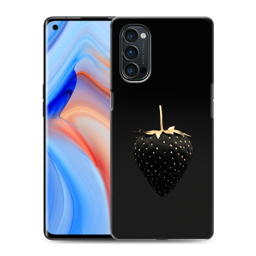 Силиконовый чехол на OPPO Reno4 Pro с принтом Черная клубника Силиконовый чехол на OPPO Reno4 Pro с принтом Черная клубника