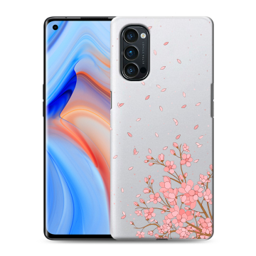 Силиконовый чехол на OPPO Reno4 Pro с принтом Ветка сакуры