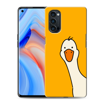 Силиконовый чехол на OPPO Reno4 Pro с принтом Утка