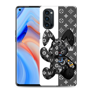 Силиконовый чехол на OPPO Reno4 Pro с принтом Луи робот Силиконовый чехол на OPPO Reno4 Pro с принтом Луи робот