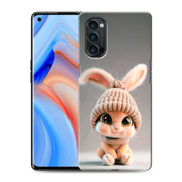 Силиконовый чехол на OPPO Reno4 Pro с принтом Кролик Силиконовый чехол на OPPO Reno4 Pro с принтом Кролик