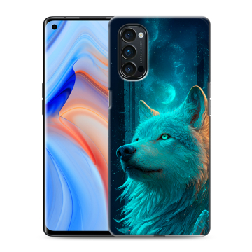 Силиконовый чехол на OPPO Reno4 Pro с принтом бабочки саккура