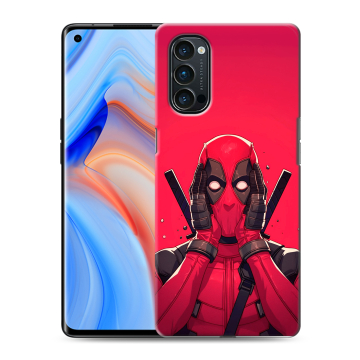 Силиконовый чехол на OPPO Reno4 Pro с принтом Дедпул Deadpool