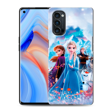Силиконовый чехол на OPPO Reno4 Pro с принтом Холодное сердце Frozen Силиконовый чехол на OPPO Reno4 Pro с принтом Холодное сердце Frozen