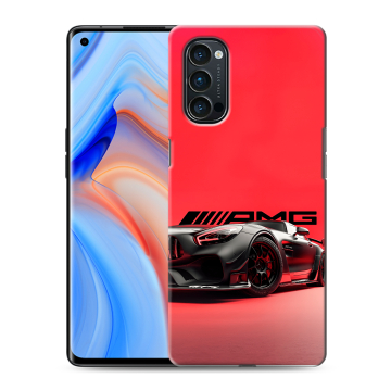 Силиконовый чехол на OPPO Reno4 Pro с принтом Мерседес Mercedes AMG Силиконовый чехол на OPPO Reno4 Pro с принтом Мерседес Mercedes AMG