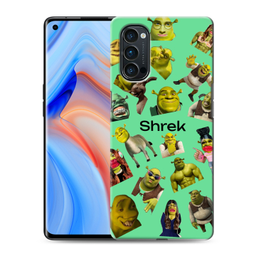 Силиконовый чехол на OPPO Reno4 Pro с принтом Шрек Shrek Силиконовый чехол на OPPO Reno4 Pro с принтом Шрек Shrek