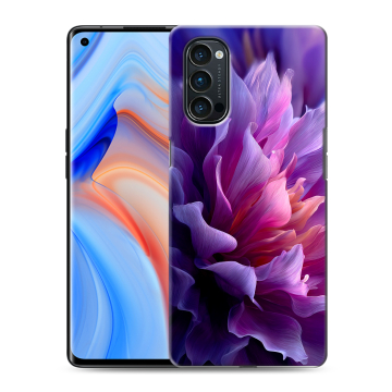 Силиконовый чехол на OPPO Reno4 Pro с принтом женский цветы Силиконовый чехол на OPPO Reno4 Pro с принтом женский цветы
