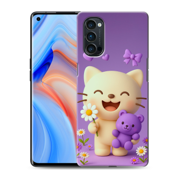 Силиконовый чехол на OPPO Reno4 Pro с принтом для девочек Силиконовый чехол на OPPO Reno4 Pro с принтом для девочек