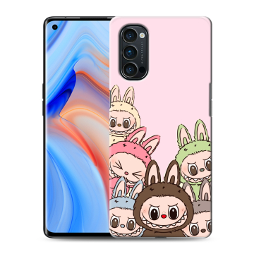 Силиконовый чехол на OPPO Reno4 Pro с принтом Лабубу Силиконовый чехол на OPPO Reno4 Pro с принтом Лабубу