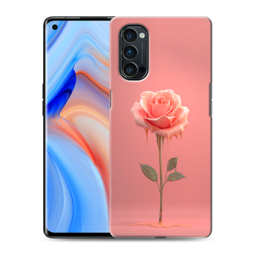 Силиконовый чехол на OPPO Reno4 Pro с принтом Розовая роза Силиконовый чехол на OPPO Reno4 Pro с принтом Розовая роза