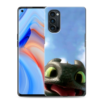 Силиконовый чехол на OPPO Reno4 Pro с принтом Как приручить дракона