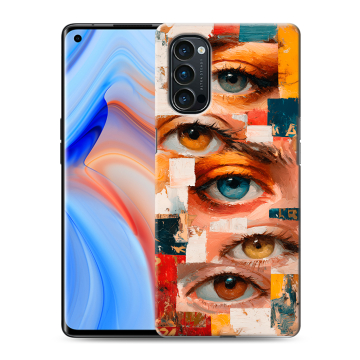 Силиконовый чехол на OPPO Reno4 Pro с принтом Модный принт Силиконовый чехол на OPPO Reno4 Pro с принтом Модный принт