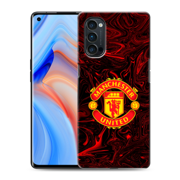 Силиконовый чехол на OPPO Reno4 Pro с принтом Manchester United Силиконовый чехол на OPPO Reno4 Pro с принтом Manchester United