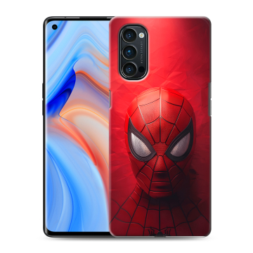 Силиконовый чехол на OPPO Reno4 Pro с принтом Spiderman Человек паук Силиконовый чехол на OPPO Reno4 Pro с принтом Spiderman Человек паук