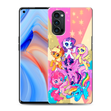 Силиконовый чехол на OPPO Reno4 Pro с принтом My little pony Дружба чудо Силиконовый чехол на OPPO Reno4 Pro с принтом My little pony Дружба чудо