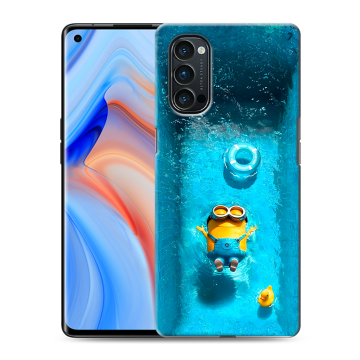 Силиконовый чехол на OPPO Reno4 Pro с принтом Миньоны Силиконовый чехол на OPPO Reno4 Pro с принтом Миньоны