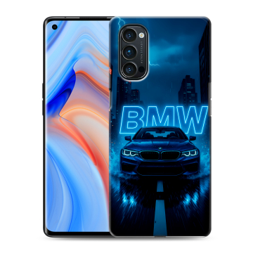 Силиконовый чехол на OPPO Reno4 Pro с принтом BMW БМВ Силиконовый чехол на OPPO Reno4 Pro с принтом BMW БМВ