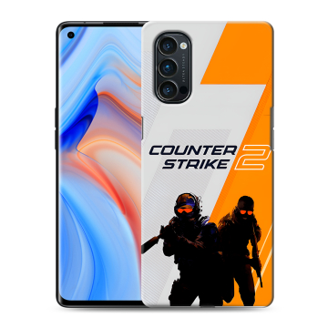 Силиконовый чехол на OPPO Reno4 Pro с принтом Counter Strike