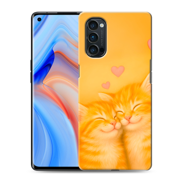 Силиконовый чехол на OPPO Reno4 Pro с принтом Милые котята