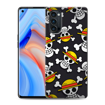 Силиконовый чехол на OPPO Reno4 Pro с принтом One Piece Ван Пис Силиконовый чехол на OPPO Reno4 Pro с принтом One Piece Ван Пис