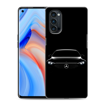 Силиконовый чехол на OPPO Reno4 Pro с принтом Mercedes Мерседес Силиконовый чехол на OPPO Reno4 Pro с принтом Mercedes Мерседес