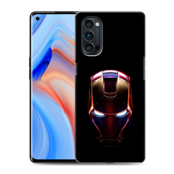Силиконовый чехол на OPPO Reno4 Pro с принтом IronMan Железный человек Силиконовый чехол на OPPO Reno4 Pro с принтом IronMan Железный человек