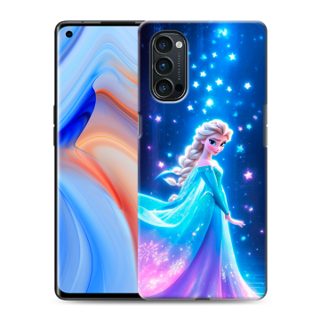 Силиконовый чехол на OPPO Reno4 Pro с принтом Холодное сердце Frozen Силиконовый чехол на OPPO Reno4 Pro с принтом Холодное сердце Frozen