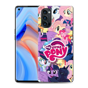 Силиконовый чехол на OPPO Reno4 Pro с принтом My little pony Дружба чудо Силиконовый чехол на OPPO Reno4 Pro с принтом My little pony Дружба чудо