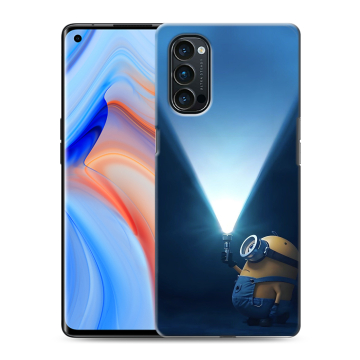 Силиконовый чехол на OPPO Reno4 Pro с принтом Миньоны Силиконовый чехол на OPPO Reno4 Pro с принтом Миньоны