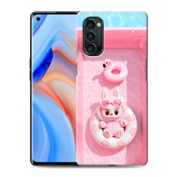 Силиконовый чехол на OPPO Reno4 Pro с принтом Labubu Лабубу Силиконовый чехол на OPPO Reno4 Pro с принтом Labubu Лабубу