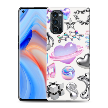 Силиконовый чехол на OPPO Reno4 Pro с принтом Y2K Силиконовый чехол на OPPO Reno4 Pro с принтом Y2K