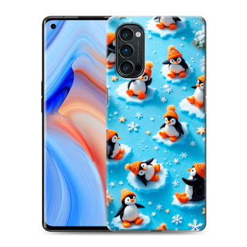 Силиконовый чехол на OPPO Reno4 Pro с принтом Новый год Силиконовый чехол на OPPO Reno4 Pro с принтом Новый год