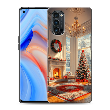 Силиконовый чехол на OPPO Reno4 Pro с принтом Новый год Силиконовый чехол на OPPO Reno4 Pro с принтом Новый год