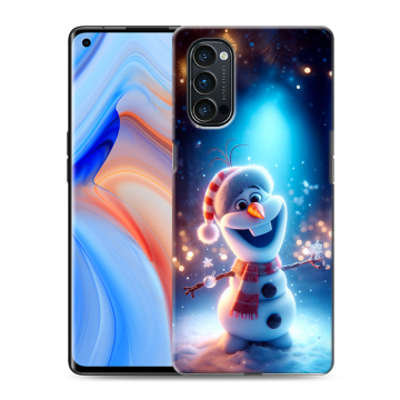 Силиконовый чехол на OPPO Reno4 Pro с принтом Новый год Силиконовый чехол на OPPO Reno4 Pro с принтом Новый год