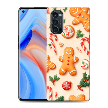 Силиконовый чехол на OPPO Reno4 Pro с принтом Новый год Силиконовый чехол на OPPO Reno4 Pro с принтом Новый год