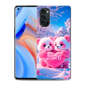 Силиконовый чехол на OPPO Reno4 Pro с принтом Новый год Силиконовый чехол на OPPO Reno4 Pro с принтом Новый год