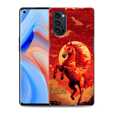 Силиконовый чехол на OPPO Reno4 Pro с принтом Новый год Силиконовый чехол на OPPO Reno4 Pro с принтом Новый год