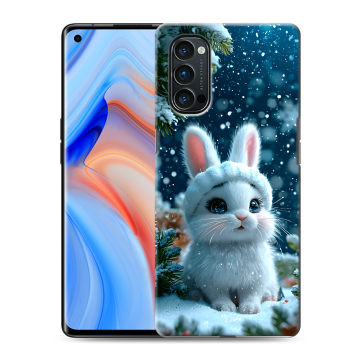 Силиконовый чехол на OPPO Reno4 Pro с принтом Новый год Силиконовый чехол на OPPO Reno4 Pro с принтом Новый год